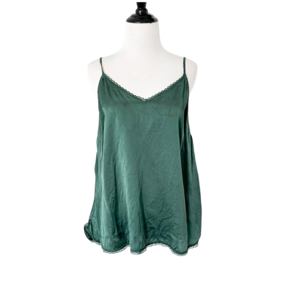 Anthropologie E By Eloise Green Silk Lace Cami Top - Picture 1 of 6